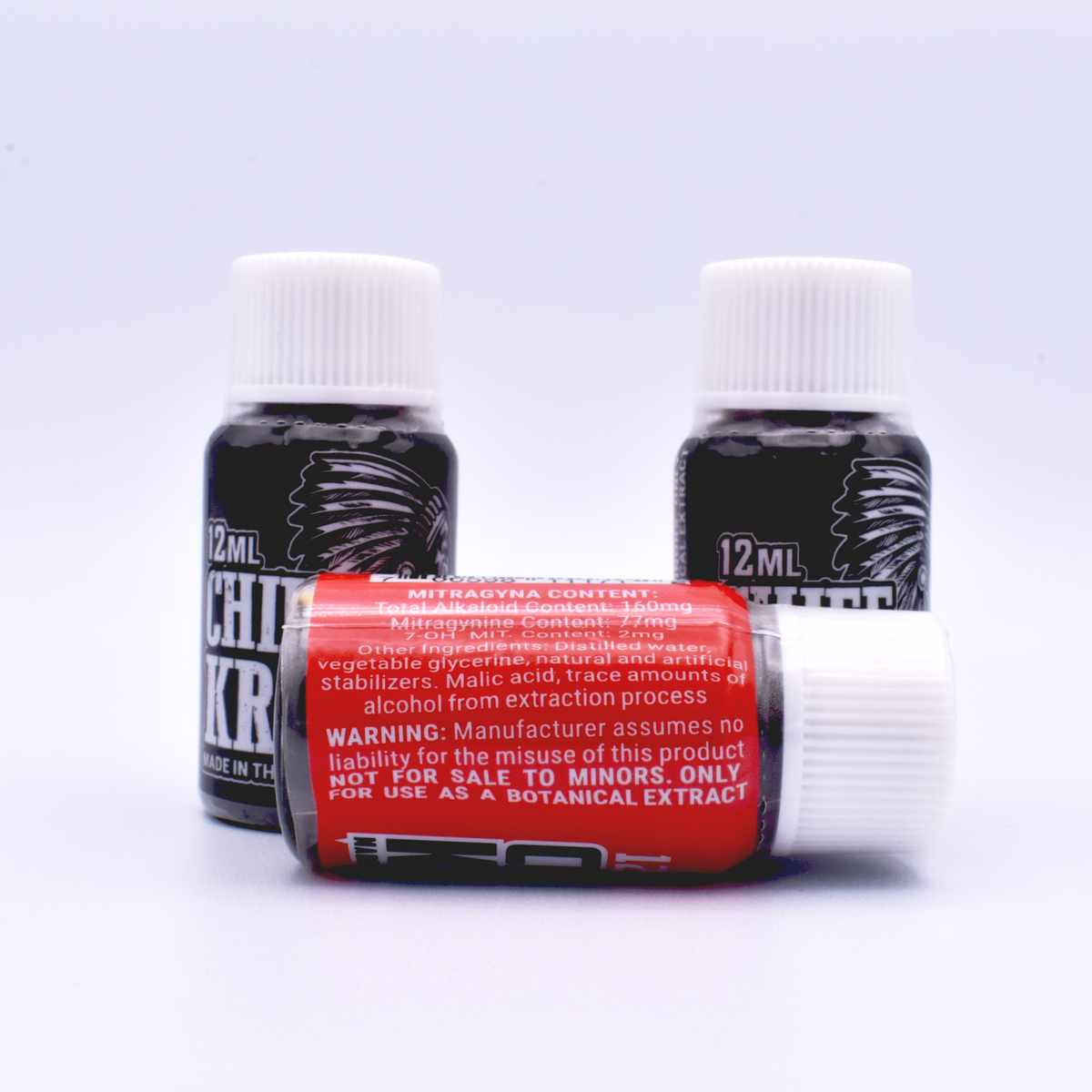 Chief Kratom Liquid Concentrate Shots (12mL) – Fog Factory Harm