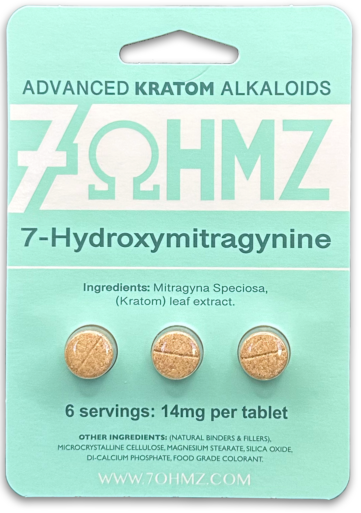 7Ohmz 7-Hydroxymitragynine 14mg Kratom Extracted Capsules