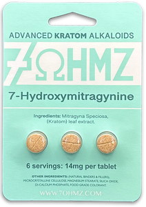 7Ohmz 7-Hydroxymitragynine 14mg Kratom Extracted Capsules