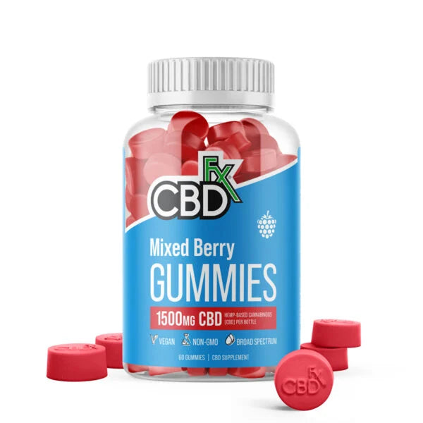 CBDFx Mixed Berry Broad Spectrum CBD Gummies