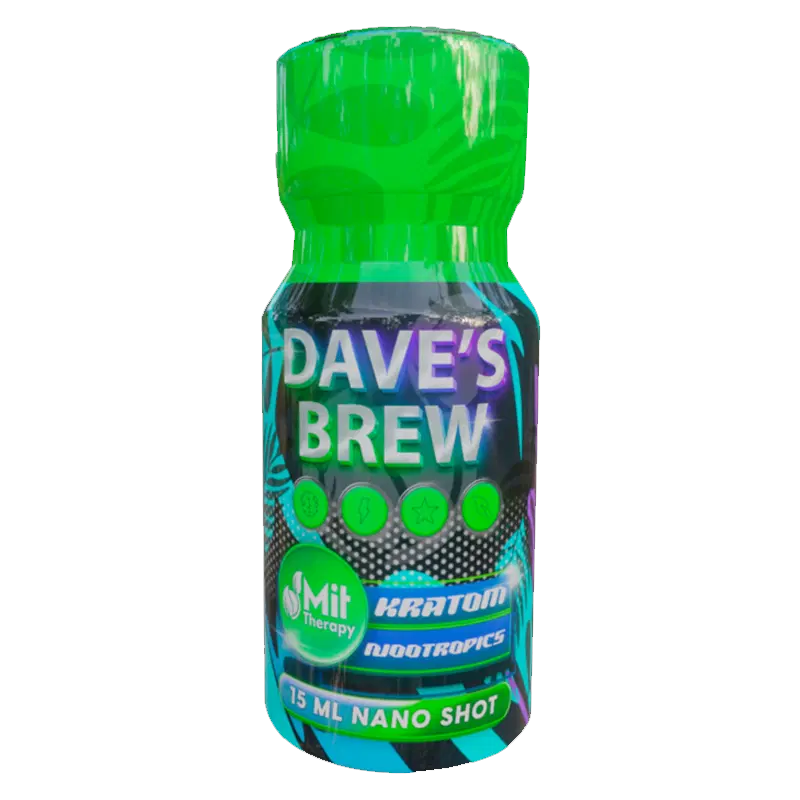 Mit Therapy Dave’s Brew Kratom + Nootropics Extract 15ml Shot