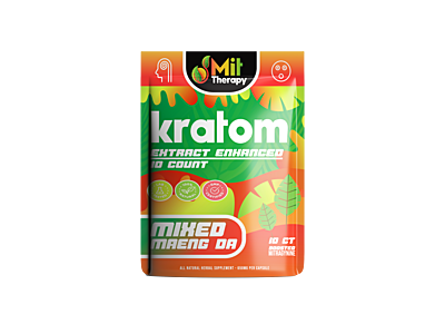 MIT Therapy Enhanced Kratom Powder Mixed Maeng Da 10ct Bag