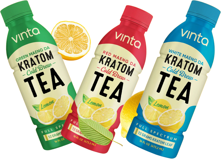 Vinta Cold Brewed Kratom Leaf Powder Teas