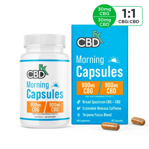 CBDFx Morning CBD/CBG Capsules