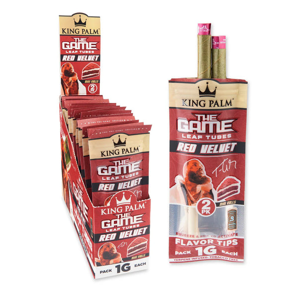 King Palm X The Game 2pk Flavored Mini Leaf Tubes