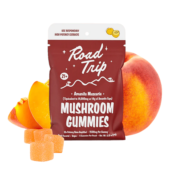 Road Trip Amanita Muscaria Blend 8ct. Pouch Mushroom Gummies