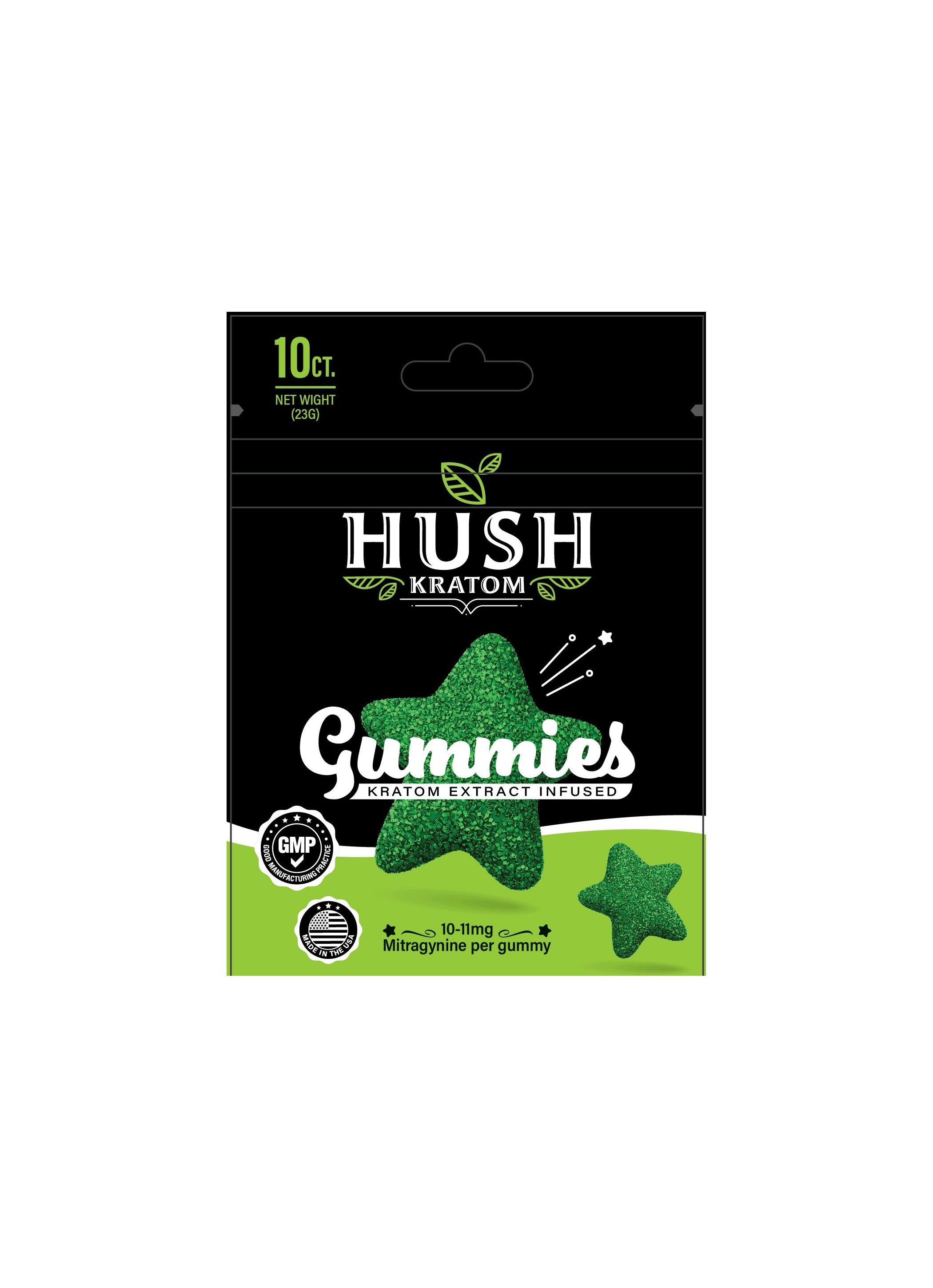 Hush Kratom Extract Infused Gummies