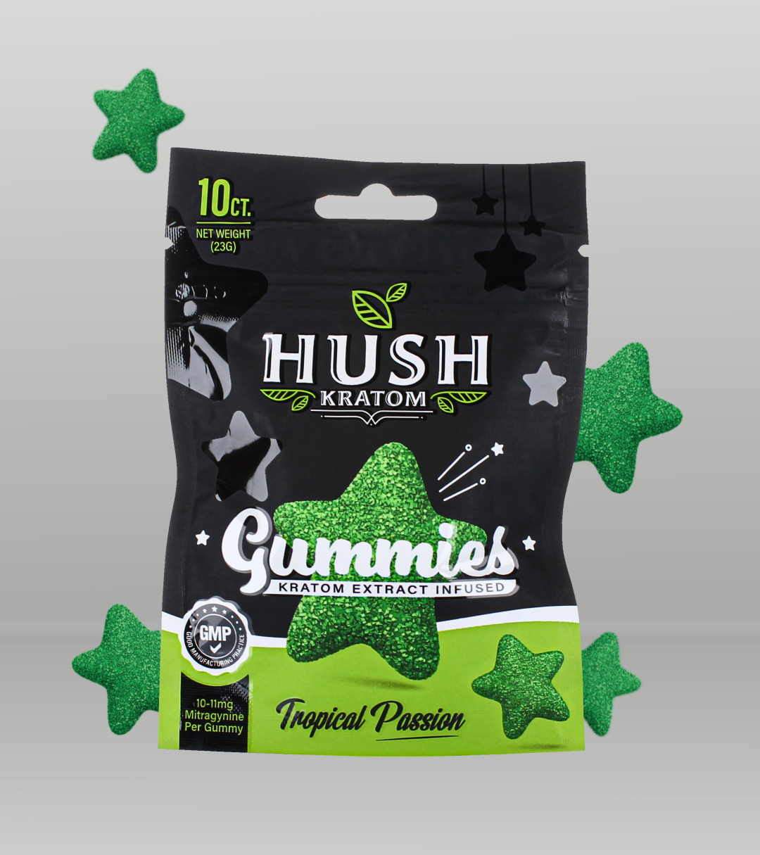 Hush Kratom Extract Infused Gummies